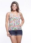 blusa balone estampada