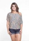 BLUSA DC MORCEGO BÁSICA ESTAMPADA